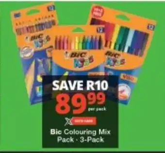 Checkers Bic Colouring Mix Pack 3-Pack offer
