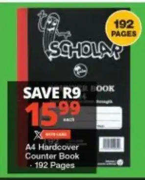 A4 Hardcover Counter Book 192 Pages