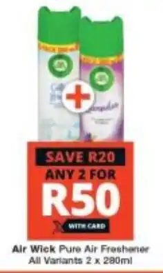 Air Wick Pure Air Freshener All Variants 2 x 280ml