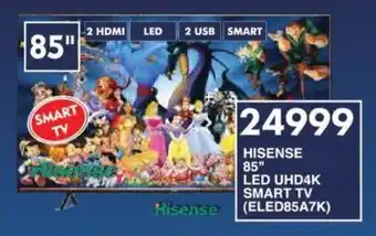 President Hyper HISENSE 85" LED UHD4K SMART TV (ELED85A7K) offer