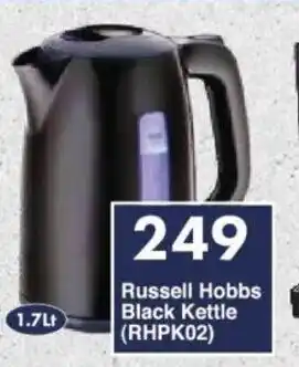 President Hyper Russell Hobbs Black Kettle (RHPK02) offer
