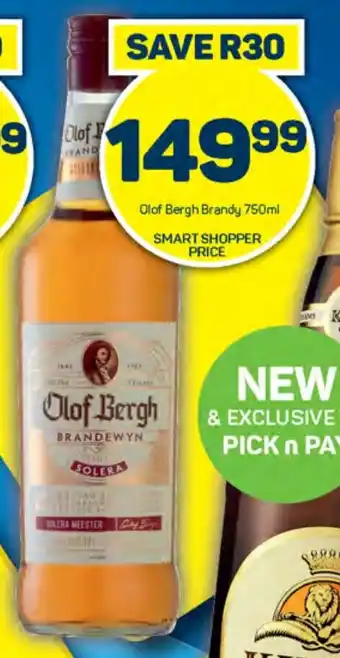 Olof Bergh Brandy 750ml