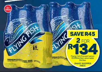 Pick n Pay Liquor Flying Fish Pressed Lemon 6x330ml Non-returnable Bottles offer