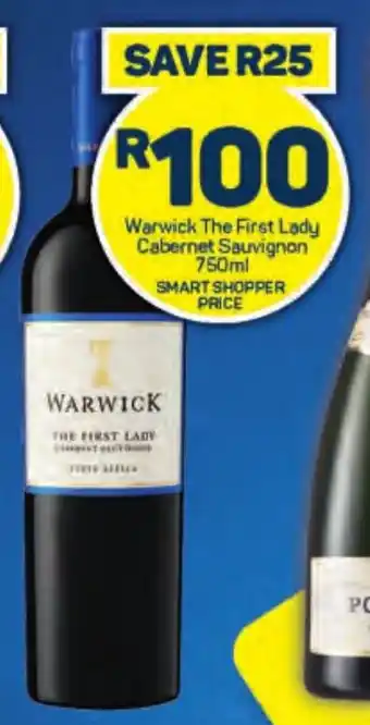 Pick n Pay Liquor Warwick The First Lady Cabernet Sauvignon 750ml offer