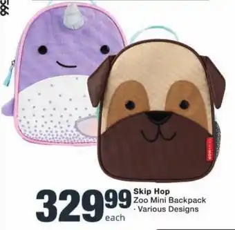 Checkers Skip Hop Zoo Mini Backpack Various Designs offer
