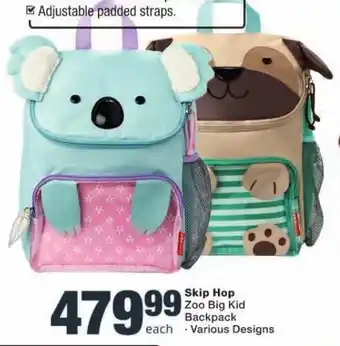 Skip Hop Zoo Big Kid Backpack Various Designs