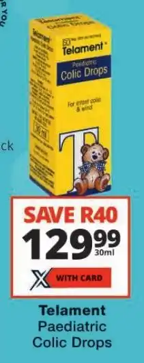 Checkers Telament Paediatric Colic Drops offer