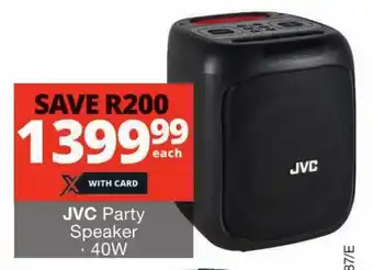Checkers JVC Party Speaker 40W offer
