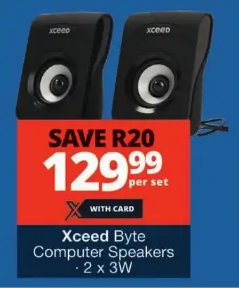 Checkers Xceed Byte Computer Speakers 2 x 3W offer