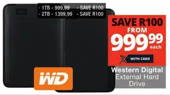 Checkers Western Digital External Hard Drive offer