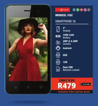 MOBICEL VIBE SMARTPHONE 3G