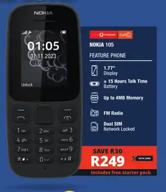 Checkers NOKIA 105 FEATURE PHONE offer