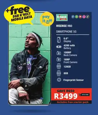Checkers HISENSE H60 SMARTPHONE 5G offer