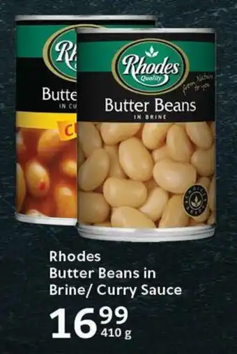 Oxford Freshmarket Rhodes Butter Beans in Brine/ Curry Sauce offer