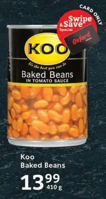 Oxford Freshmarket Koo Baked Beans offer