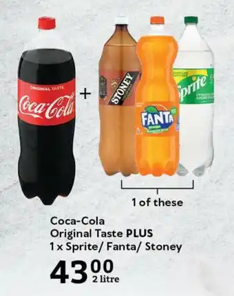 Oxford Freshmarket Coca-Cola Original Taste PLUS 1x Sprite/ Fanta/ Stoney offer