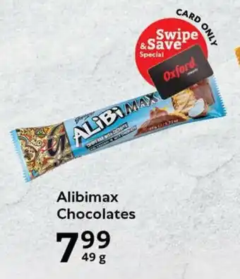 Oxford Freshmarket Alibimax Chocolates offer