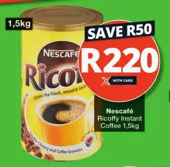 Checkers Nescafé Ricoffy Instant Coffee 1,5kg offer