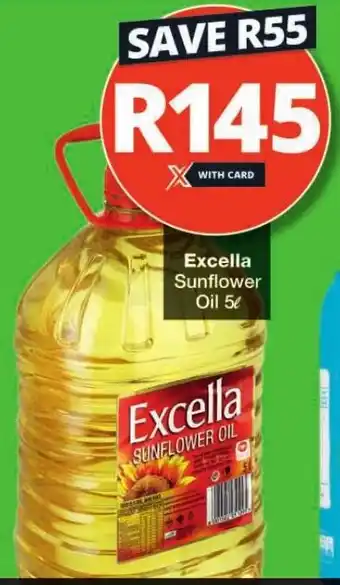 Checkers Excella Sunflower Oil 5L offer