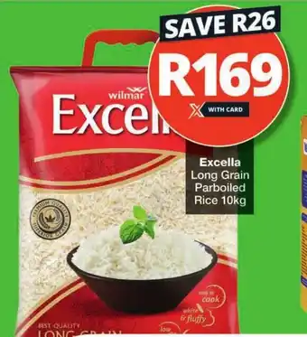 Checkers Excella Long Grain Parboiled Rice 10kg offer