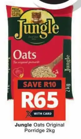 Checkers Jungle Oats Original Porridge 2kg offer