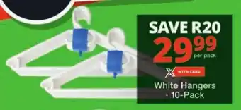 White Hangers 10-Pack