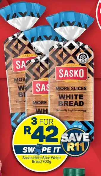 Pick n Pay Hypermarket Sasko More Slice White Bread 700g offer
