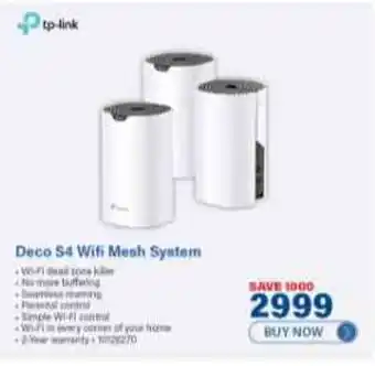 Incredible Connection Tp-Link Deco S4 Wifi Mesh System offer