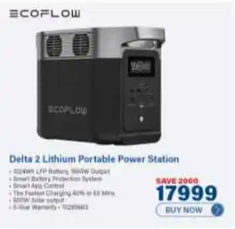 Incredible Connection ECOFLOW Delta 2 Lithium Portable Power Station offer