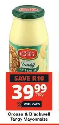 Checkers Crosse & Blackwell Tangy Mayonnaise offer