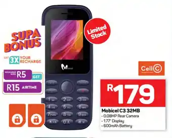 Pick n Pay Hypermarket Mobicel C3 32MB offer