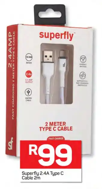 Pick n Pay Hypermarket Superfly 2.4A Type C Cable 2m offer