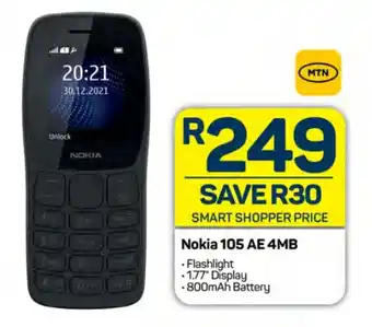 Pick n Pay Hypermarket Nokia 105 AE 4MB offer