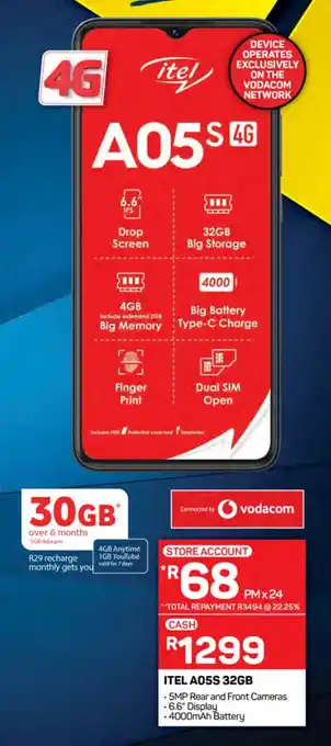 Pick n Pay Hypermarket ITEL A05S 32GB offer