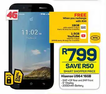 Pick n Pay Hisense U964 16GB offer