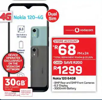 Pick n Pay Nokia 120 64GB offer
