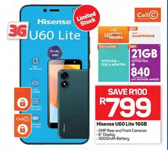 Pick n Pay Hisense U60 Lite 16GB offer