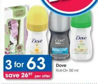 Clicks Dove Roll-On 50 ml offer