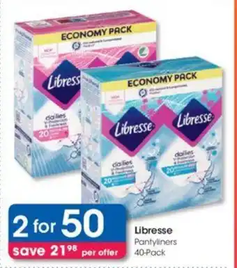 Libresse Pantyliners 40-Pack