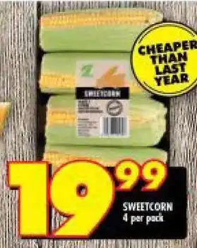 Shoprite SWEETCORN 4 per pack offer
