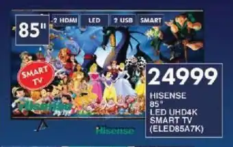 President Hyper HISENSE 85" LED UHD4K SMART TV (ELED85A7K) offer