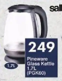 Pineware Glass Kettle 1.7L (PGK60)