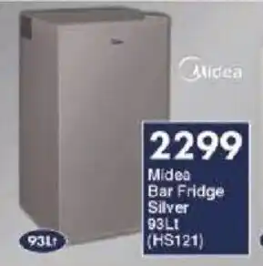 President Hyper Midea Bar Fridge Silver 93Lt (HS121) offer