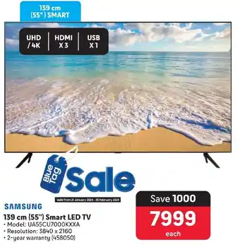 Makro SAMSUNG 139 cm (55") Smart LED TV offer