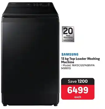 Makro SAMSUNG 13 kg Top Loader Washing Machine offer
