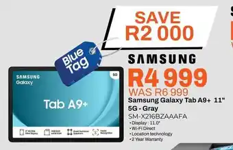 Expert Samsung Galaxy Tab A9+ 11" 5G Gray offer