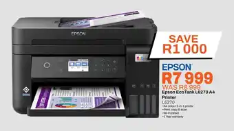 Expert Epson EcoTank L6270 A4 Printer offer