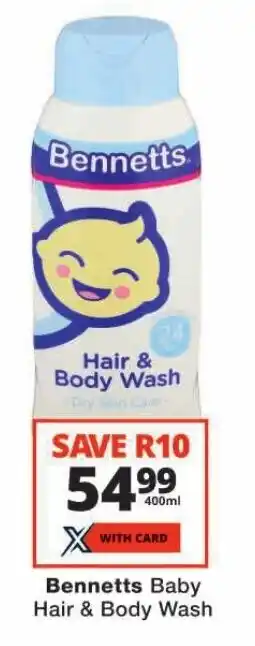 Checkers Bennetts Baby Hair & Body Wash offer