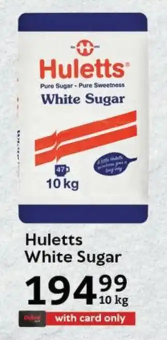 Oxford Freshmarket Huletts White Sugar 10kg offer