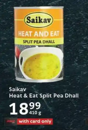 Oxford Freshmarket Saikav Heat & Eat Split Pea Dhall offer